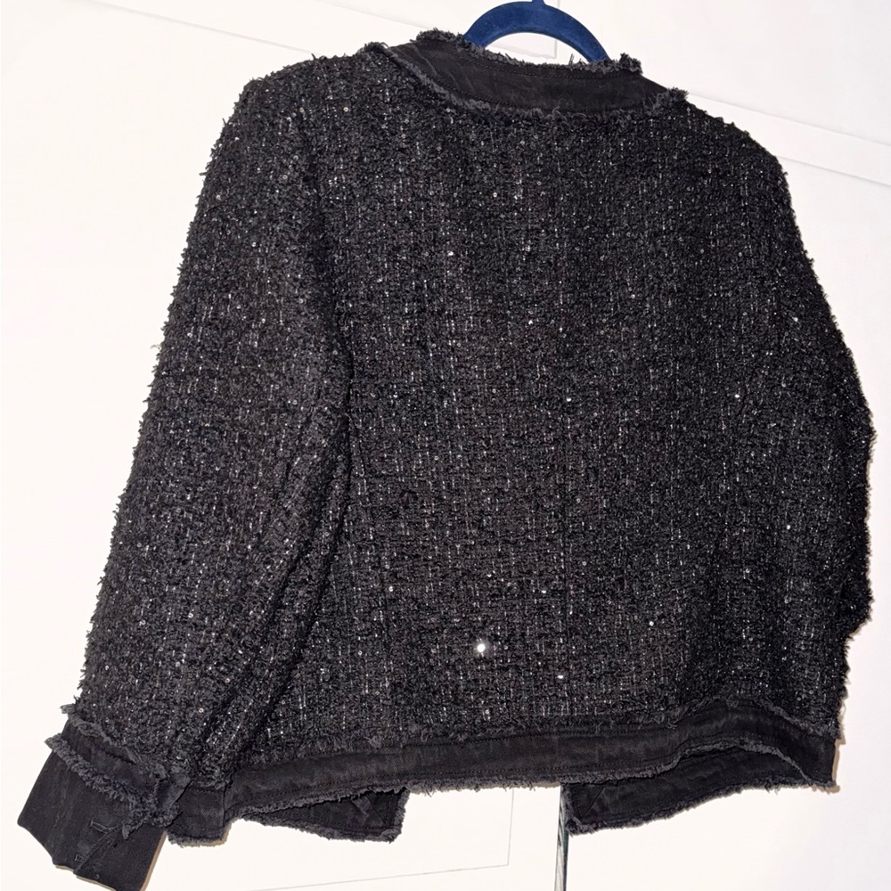 Nanette Lepore Black Tweed Blazer - Picture 11 of 15